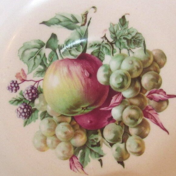 Regency Tea Cup and Saucer, Soft Cream, Fabulous Hand Painted Fruit, - Picture 3 of 8